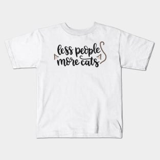 Less People More Cats Kids T-Shirt